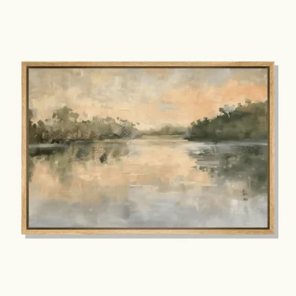 Serene Lake Reflections Canvas Print